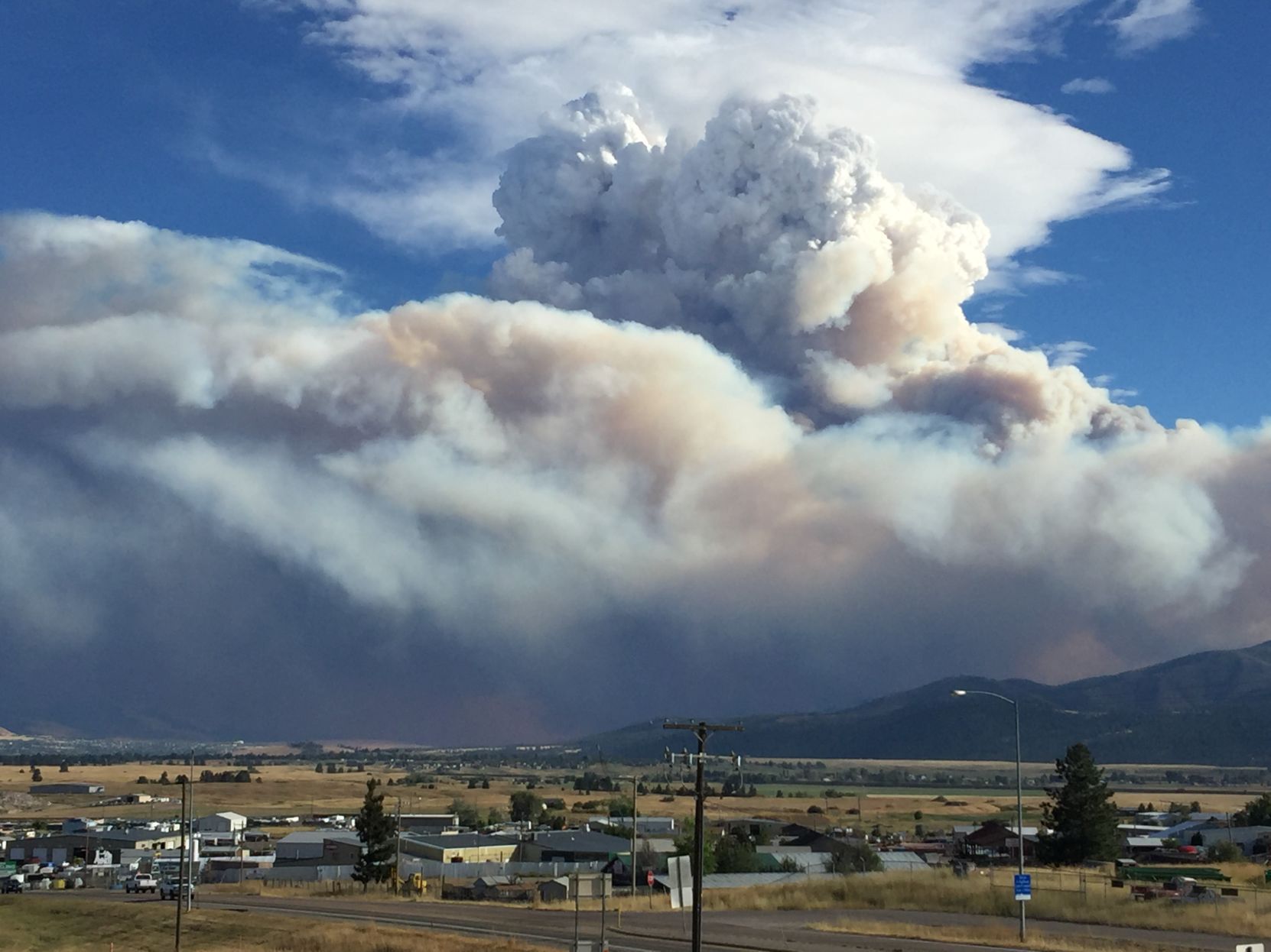 Plume from Lolo Peak Fire